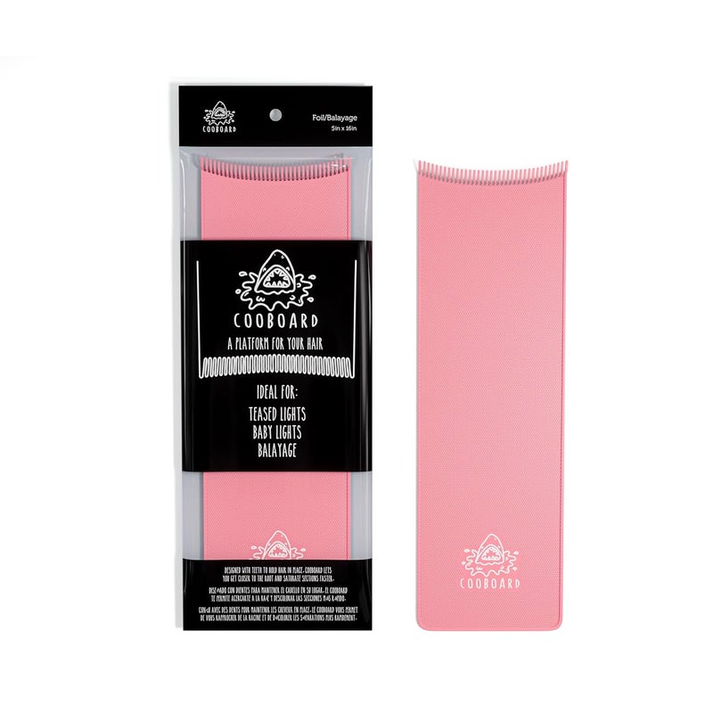 Cooboard Authentic Balayage Board with Teeth | Original Highlighting Paddle from The Maker of Hair Highlighting Kit | Easy to Clean, Sturdy, Lightweight ( Pink XXL) - Image 1